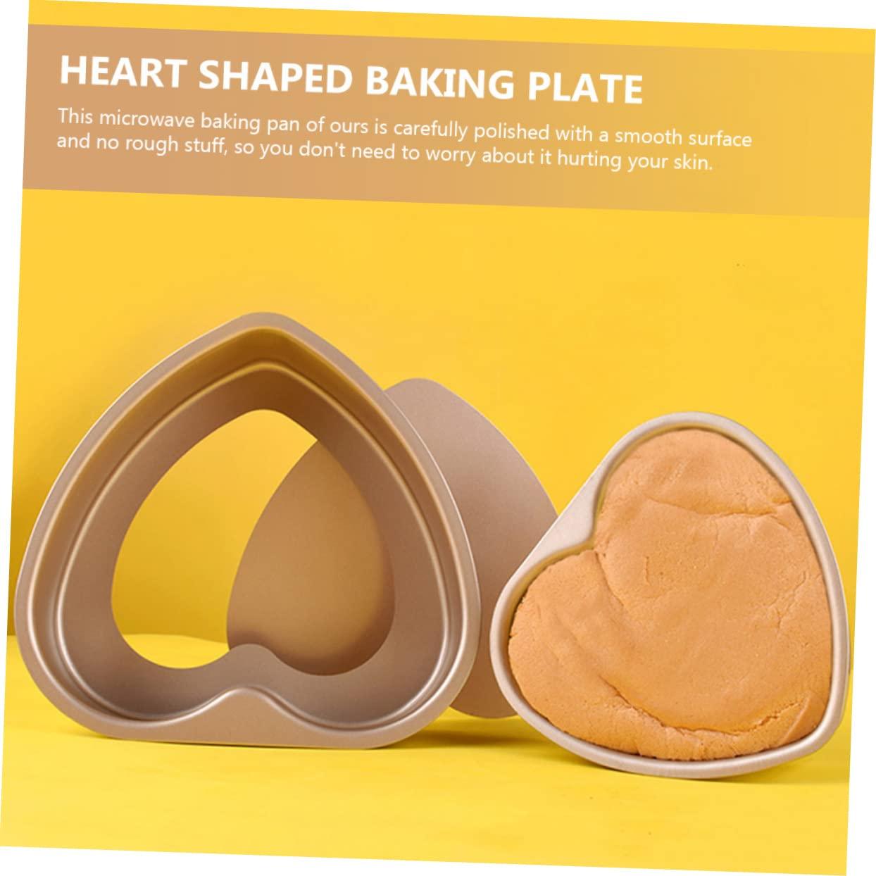 FUOYLOO Diy Baking Cake Bakeware Molds Oven Baking Deep Heart Cake Molds Heart Tart Pan Cake Baking Detachable Baking Plate Metal Cake Pan Heart Stainless Steel Tool Household - CookCave