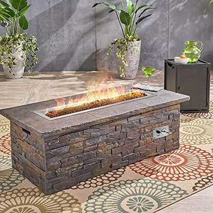 Stanbroil 24 inch Rectangular Drop-in Fire Pit Pan with Spark Ignition Kit Propane Gas Version, Rated for up to 90,000 BTU’s - CookCave