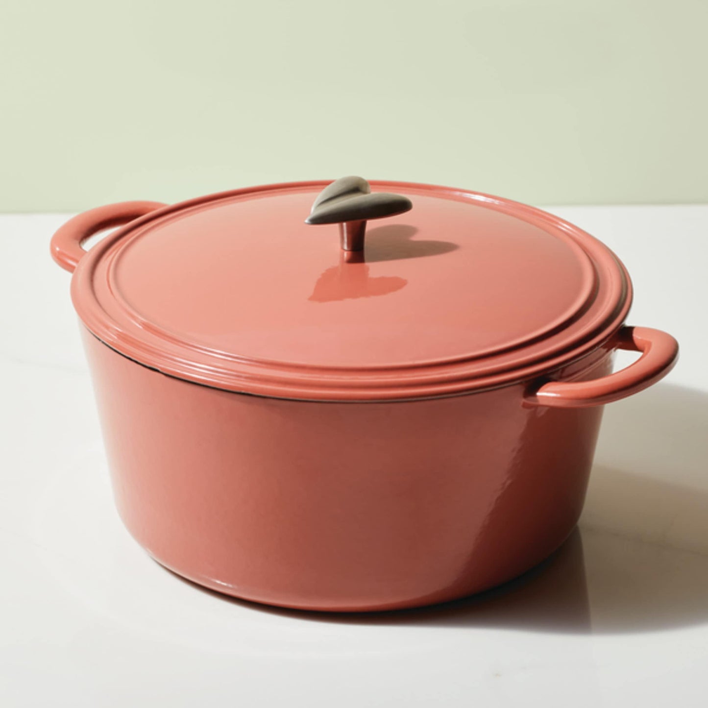 Ayesha Curry Kitchenware Enameled Cast Iron Dutch Oven/Casserole Pot with Lid, 6 Quart, Redwood Red - CookCave