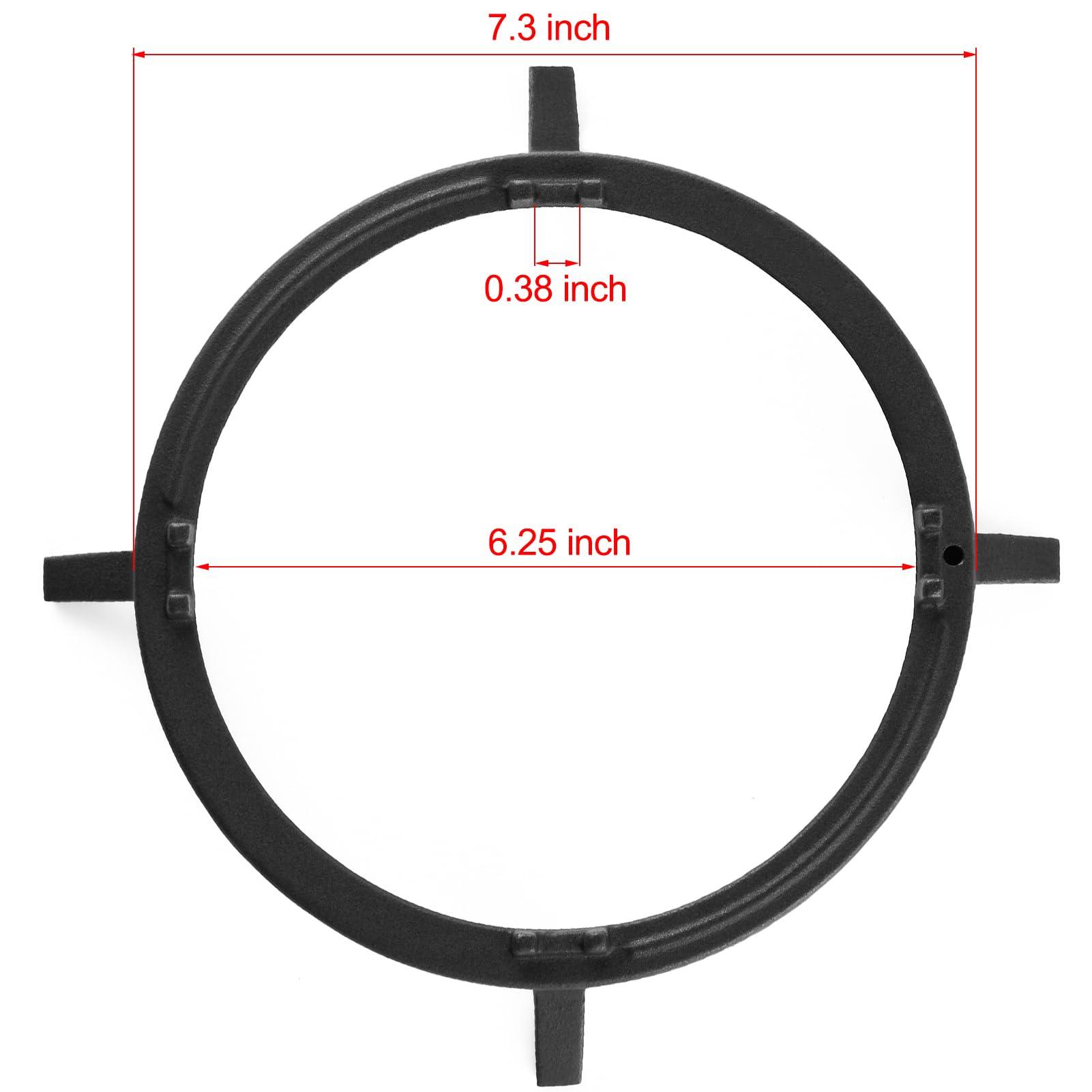 Wok Support for GE Gas Stove Cooktop Parts Cast Iron Wok Ring for Kenmore Kitchenaid Whirlpool Range Replacement Cookware Wok Stand Holder Cooktop Range Grate Parts Accessories - CookCave