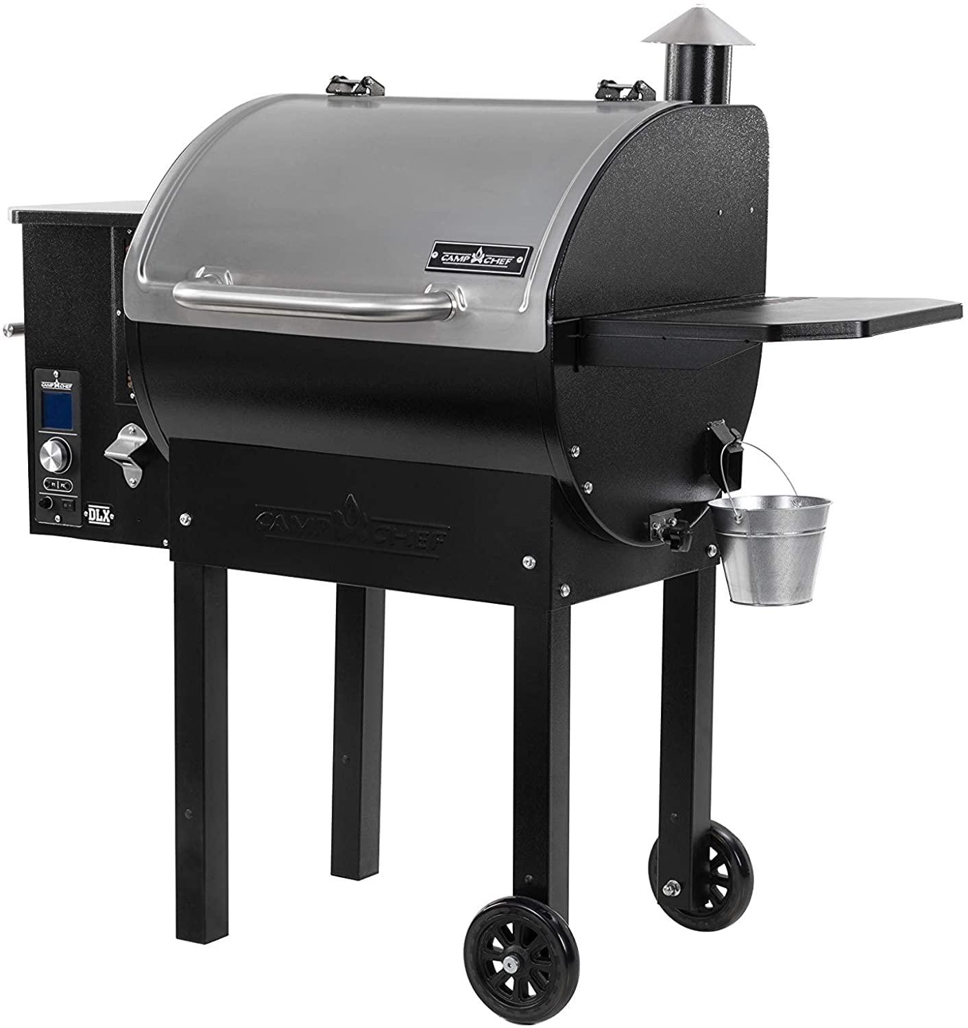 Camp Chef SmokePro DLX Pellet Grill w/New PID Gen 2 Digital Controller - Stainless Steel - CookCave