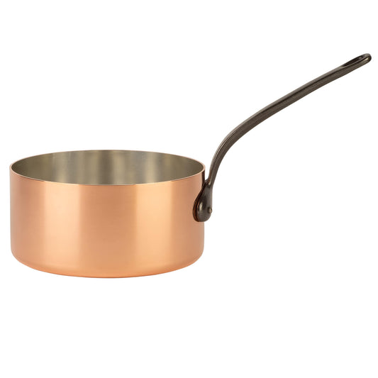 Cuisine Romefort | tinned copper saucepan and cast iron handle | traditional solid copper saucier casserole from France 3.1 qt - CookCave