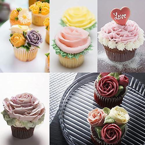 Icing Flower Tools with 7 Pcs Flower Piping Tips Set,4 Flower Nails Cake Decorating,2 Rose Flower Lifte,Create Stunning Floral Decorations - CookCave