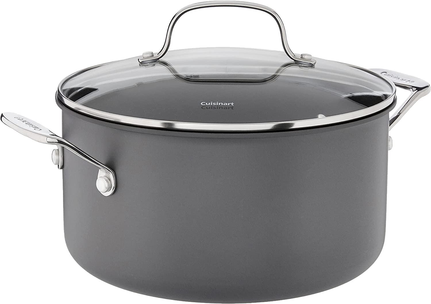 Cuisinart 644-24 Chef's Classic 6-Quart Nonstick-Hard-Anodized, Stockpot w/Cover - CookCave