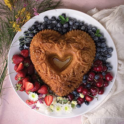 Nordic Ware Floral Heart Bundt - CookCave