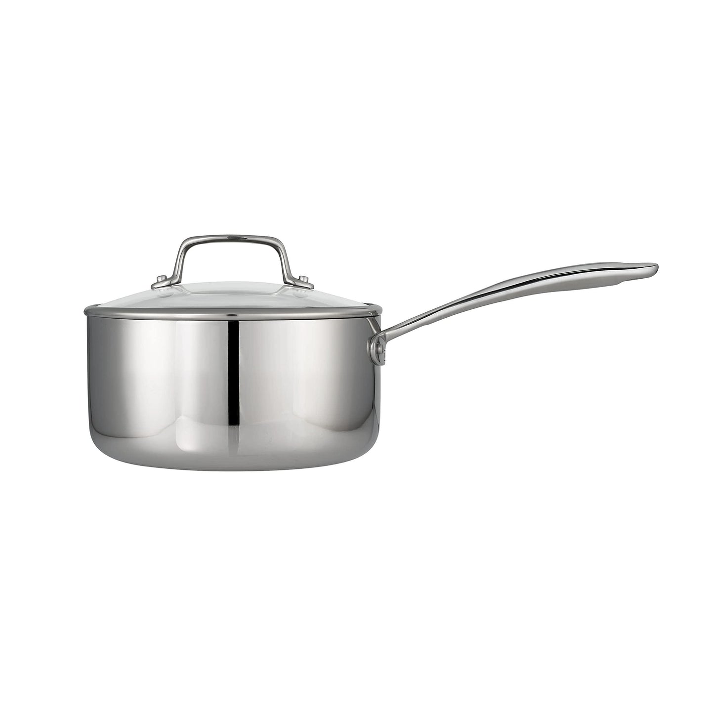 Tramontina Covered Sauce Pan Tri-Ply Clad (3 Qt), 80116/035DS - CookCave