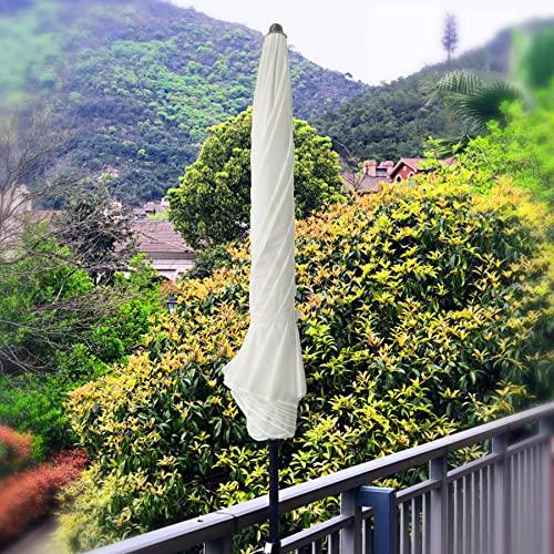 AMMSUN Patio Umbrella Market Table Umbrella 6.5 ft Tilt Steel Pole UPF50+ Protection, Great for Outdoor Garden Backyard, Elegant White - CookCave