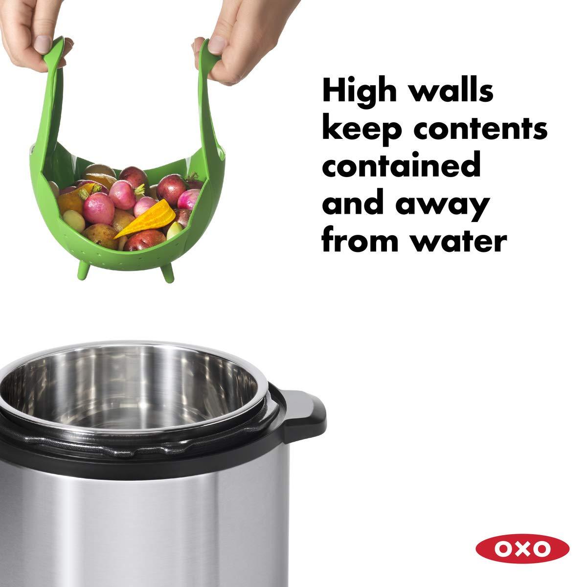 OXO Good Grips Silicone Steamer Green Medium - CookCave