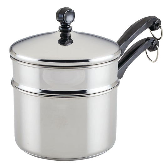 Farberware Classic Stainless Series 2-Quart Covered Double Boiler - CookCave