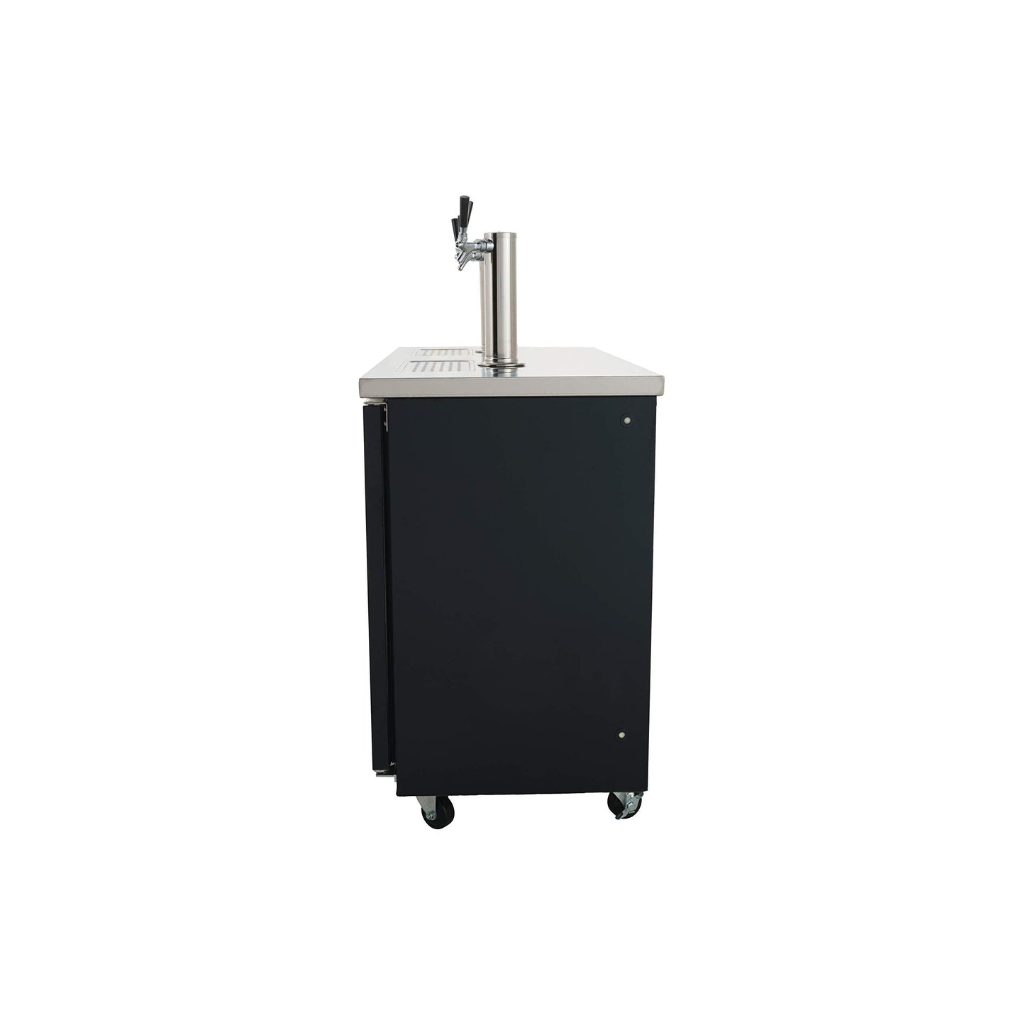 PEAKCOLD 2 Door, 4 Tap Commercial Beer Dispenser - Double Tower Keg Cooler - Kegerator; 60" W - CookCave