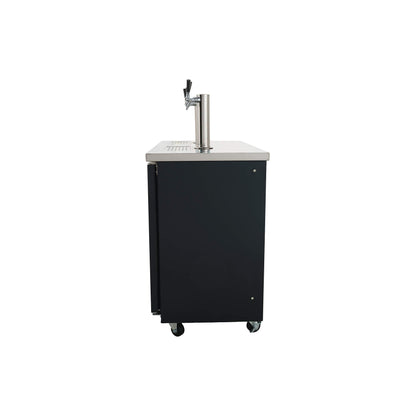 PEAKCOLD 2 Door, 4 Tap Commercial Beer Dispenser - Double Tower Keg Cooler - Kegerator; 60" W - CookCave