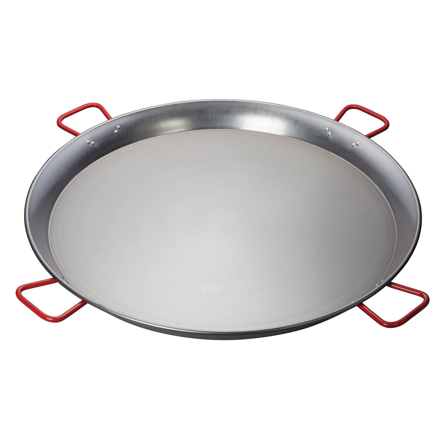 Winco CSPP-35, 35-1/2" Paella Pan, Polished Carbon Steel Spanish Mediterranean Food - CookCave