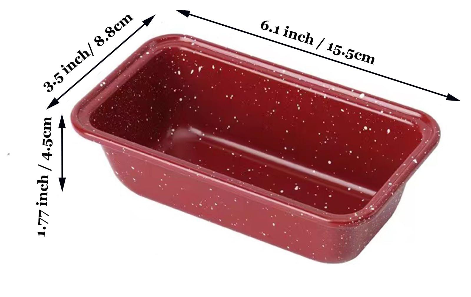 HYTK Small Mini Loaf Pans Nonstick Bread Pans Set for Toast Cute Little Cake Baking Tin 6.1x3.5x1.77 inch Thicken Carbon Steel Oven Air Fryer Instant Pot Bakeware 6 Pack - CookCave