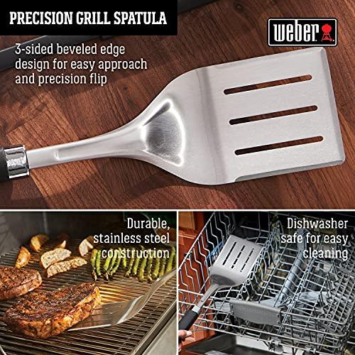 Weber Precision Grill Spatula, Silver/Black - CookCave