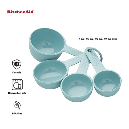 KitchenAid Measuring Cups, Set Of 4, Aqua Sky - CookCave