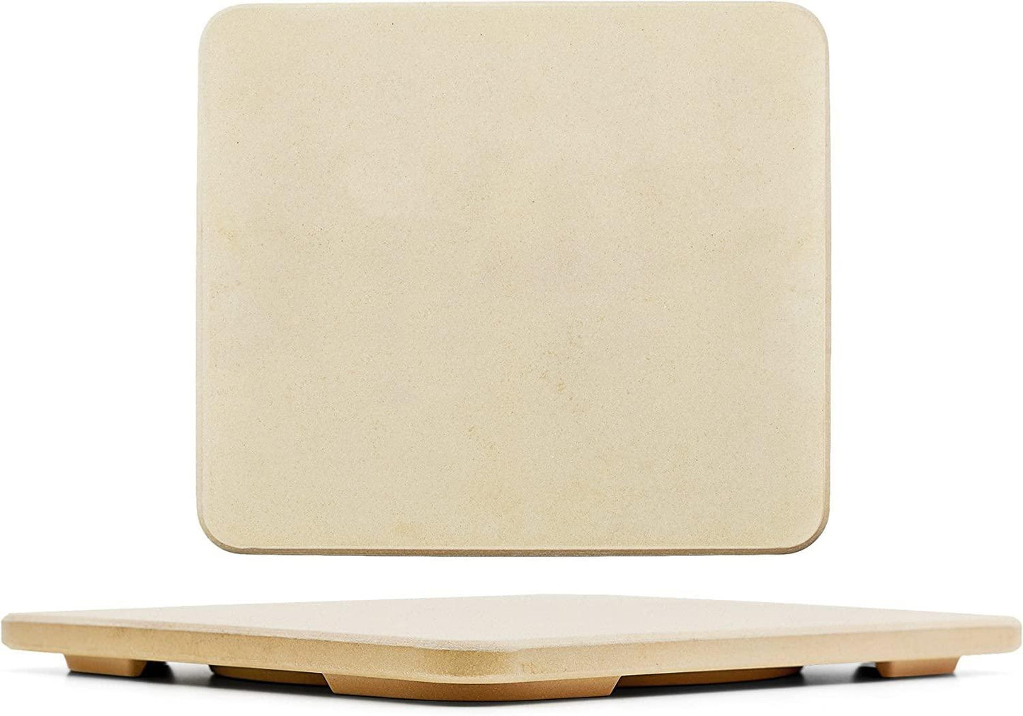 Pizza Stone - Baking Stone. SOLIDO Rectangular 14"x16" - Perfect for Oven, BBQ and Grill - CookCave