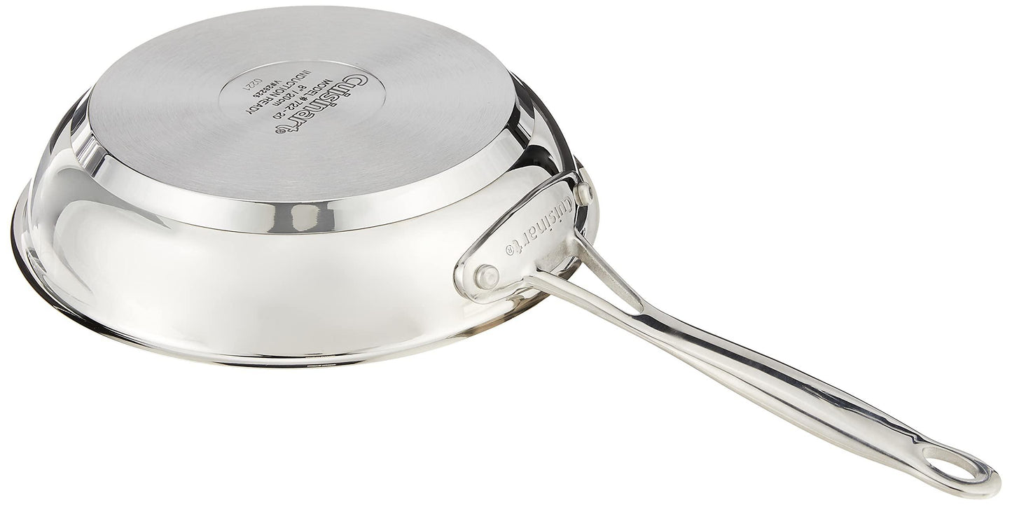 Cuisinart 722-20 8-Inch Chef's-Classic-Stainless-Cookware-Collection, 8", Open Skillet - CookCave