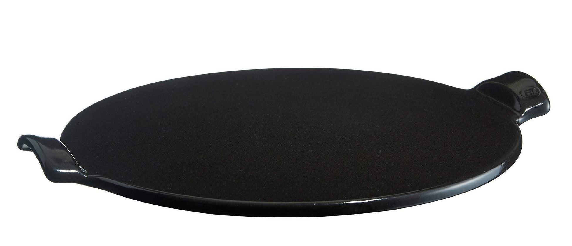 Emile Henry Made in France Flame Top Pizza Stone, Black. Perfect for Pizzas or Breads. In the Oven, On Top of the BBQ. Safe up to 750 degrees F. 100% Natural Clay, Glazed Surface. Easy to Clean. - CookCave