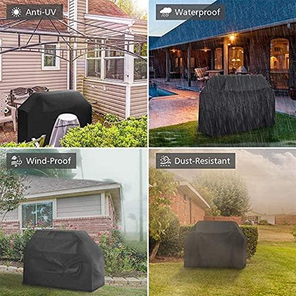 BBQ Grill Cover 32" 36" inch,2 Burner Gas Grill Cover,Outdoor Waterproof Grill Covers,with Adjustable Velcro Strap, Gas Grill Cover Compatible for Weber,Char Broil,Nexgrill Grills,Small Gas BBQ Cover - CookCave