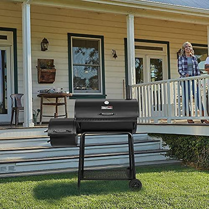 Royal Gourmet CC1830FG Charcoal Grill with High Heat-Resistant BBQ Gloves, 811 Square Inches, Black, Backyard Cooking with Offset Smoker - CookCave