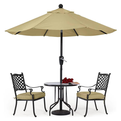 ABCCANOPY 11FT Patio Umbrella - Outdoor Waterproof Table Umbrella with Push Button Tilt and Crank, 8 Ribs UV Protection Pool Umbrella for Garden, Lawn, Deck & Backyard (Khaki) - CookCave