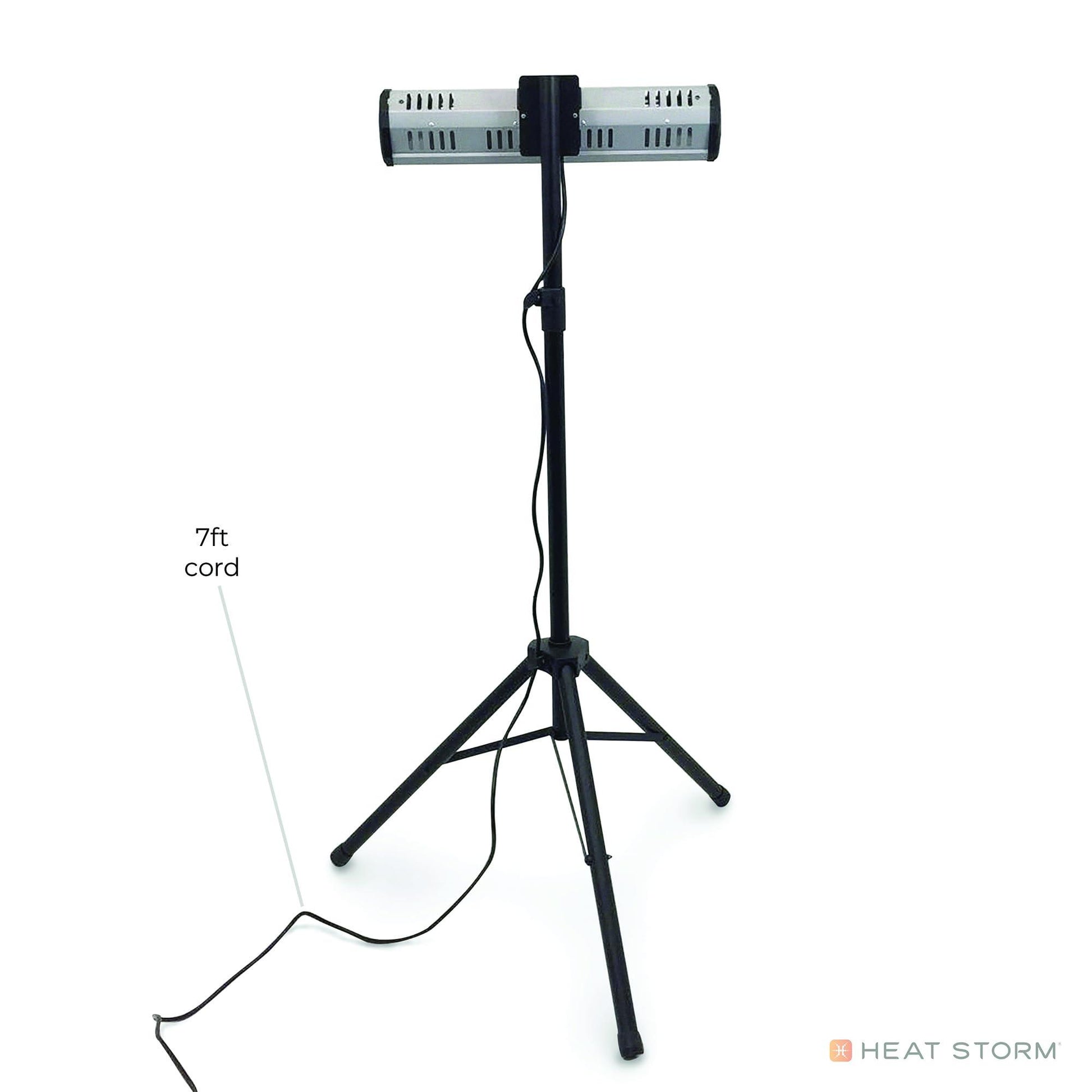 Heat Storm HS-1500-TT Infrared, 7 ft Cord, Tripod + Heater, Black - CookCave