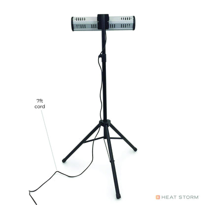 Heat Storm HS-1500-TT Infrared, 7 ft Cord, Tripod + Heater, Black - CookCave