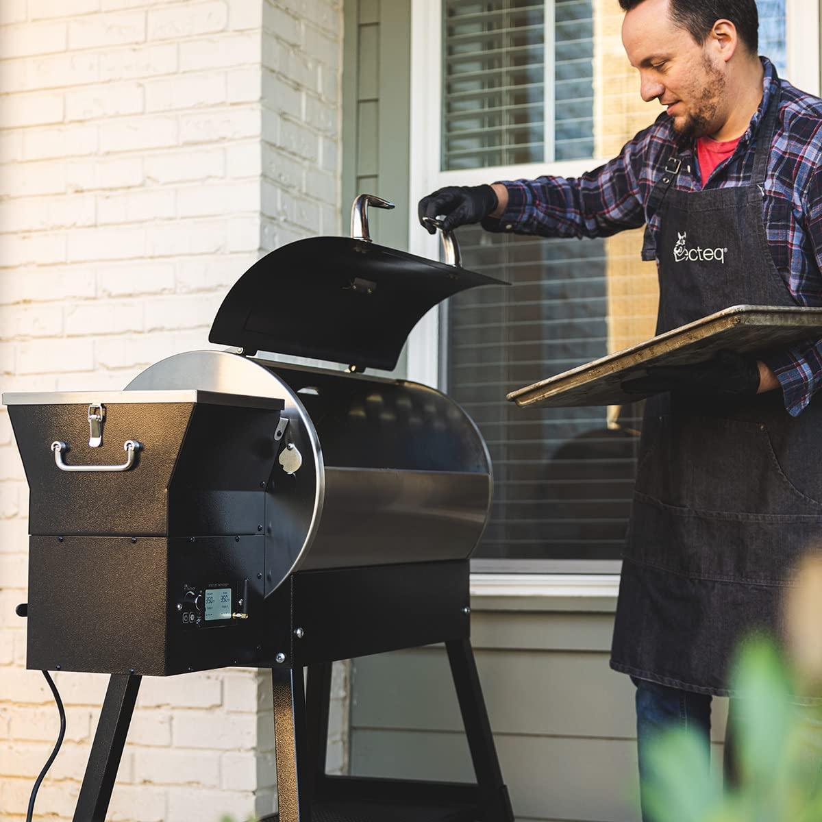 recteq Patio Legend 410 Wood Pellet Smoker Grill | Wifi & App Connectivity | Temp Range 180° to 700+° - CookCave