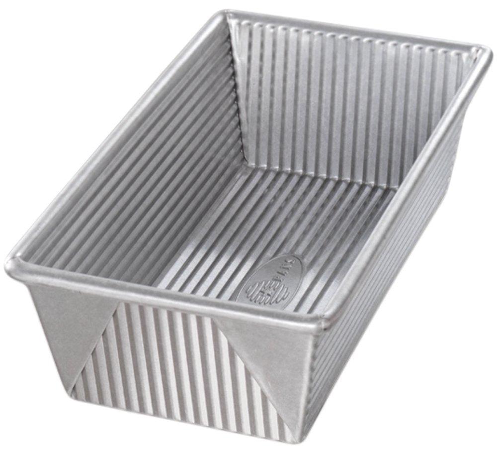 USA Pan 1145LF Bakeware Aluminized Steel 1.25 Lb Loaf Pan, Medium, Silver - CookCave