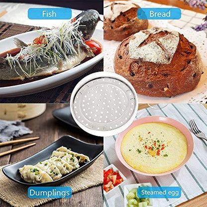 Steamer Rack Metal Steaming Rack Tray Stand Steamer Basket Pots Steaming Stand for Home Kitchen Cooking - CookCave