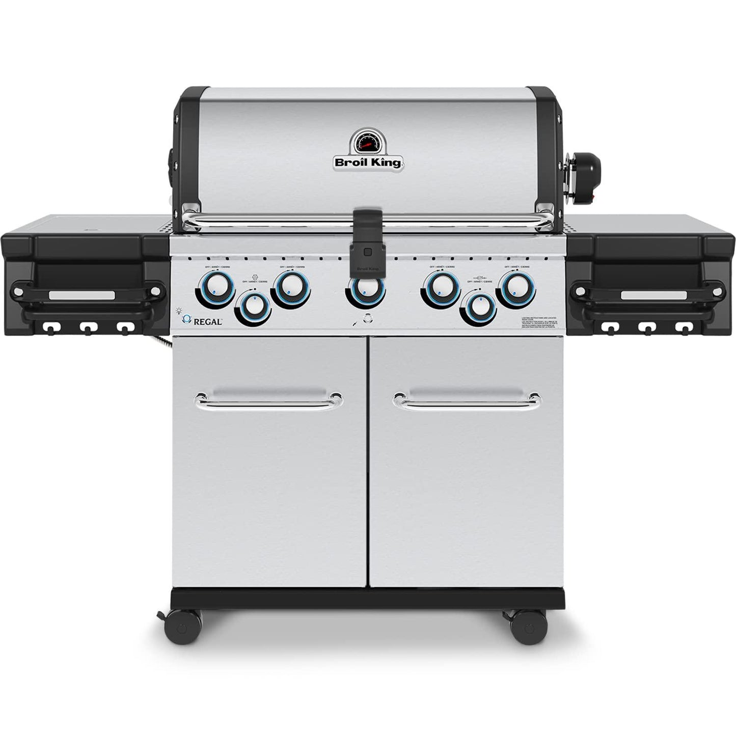 Broil King Regal S 590 Pro Natural Gas Grill - Premium 5-Burner Stainless Steel BBQ - CookCave