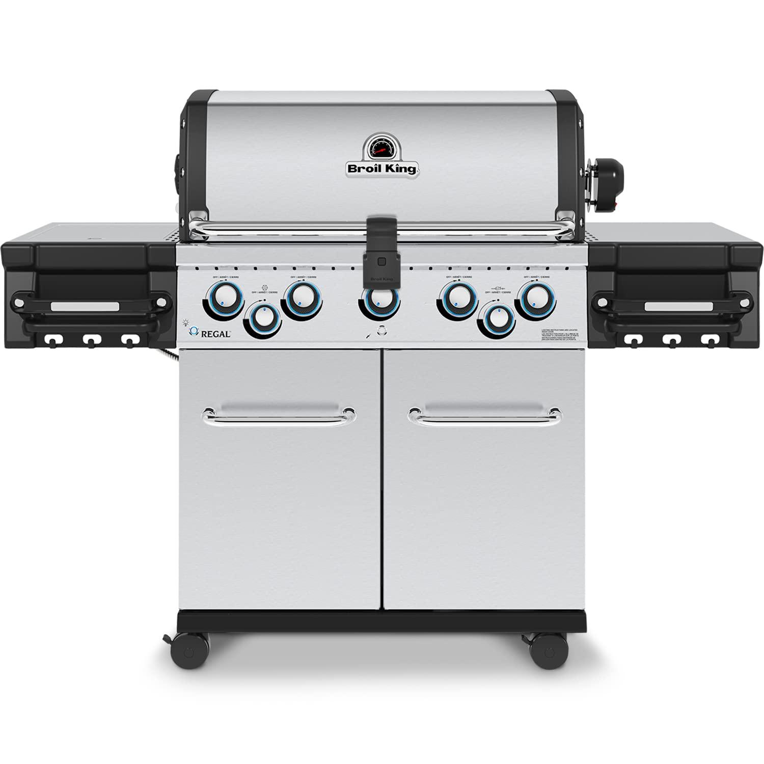 Broil King Regal S 590 Pro Natural Gas Grill - Premium 5-Burner Stainless Steel BBQ - CookCave