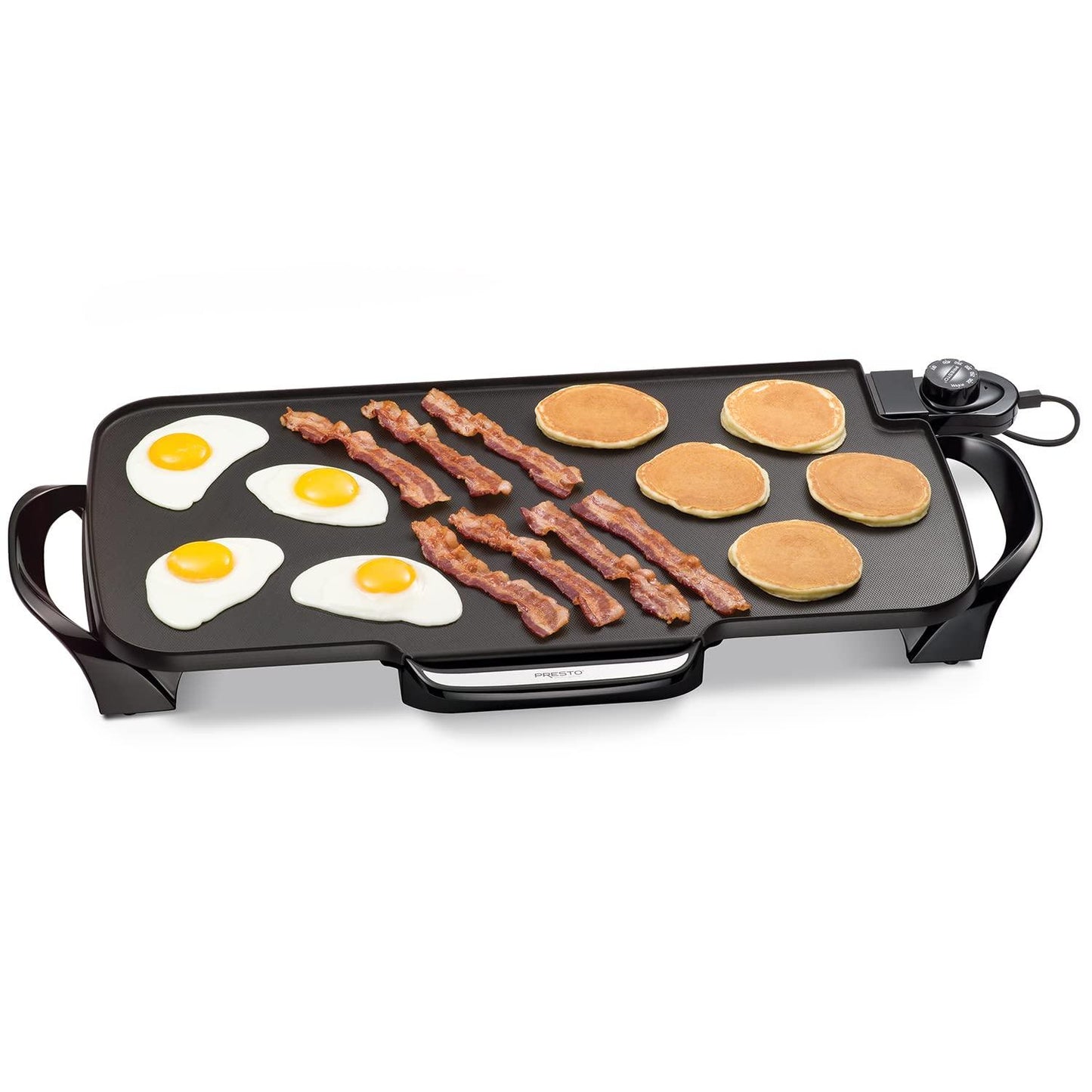 Presto 07061 22-inch Electric Griddle With Removable Handles, Black, 22-inch - CookCave