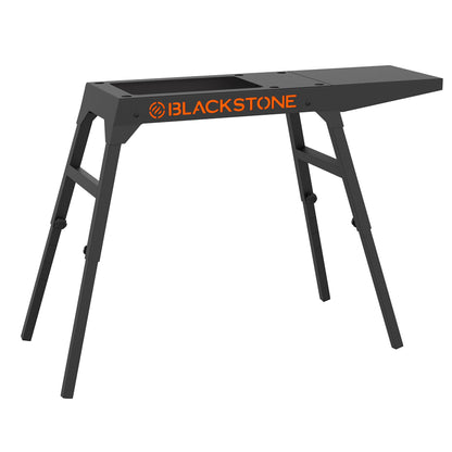 Blackstone Universal Griddle Stand with Adjustable Leg and Side Shelf - Made to fit 17” or 22” Propane Table Top – Perfect Take Along Grill Accessories for Outdoor Cooking Camping (Black) - CookCave