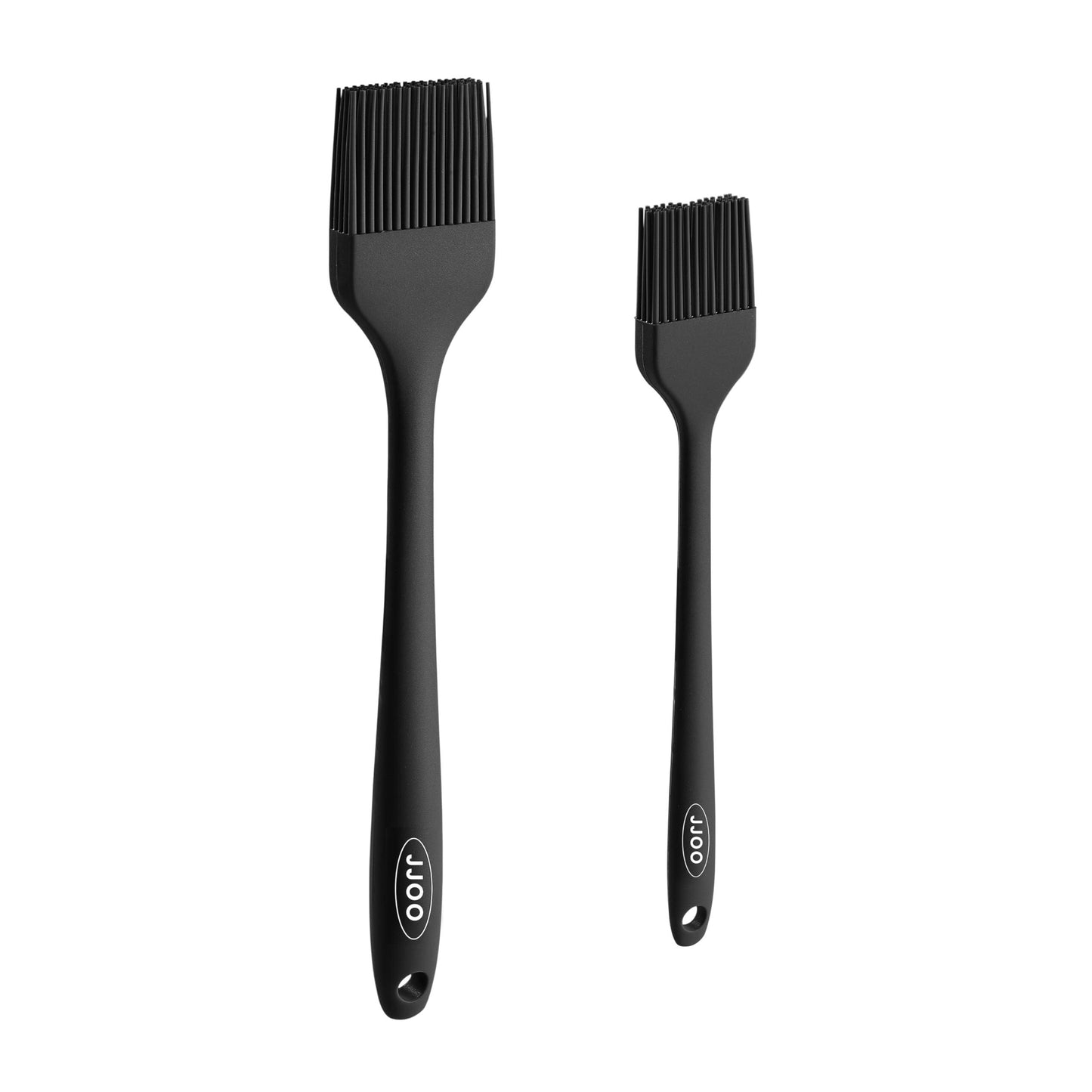2PCS Silicone Basting Pastry Brush, JJOO Heat Resistant Food Cooking Brush for Oil, Sauce, Baking, BBQ and Grill, BPA Free, Dishwasher Safe (2Pack, Black) - CookCave
