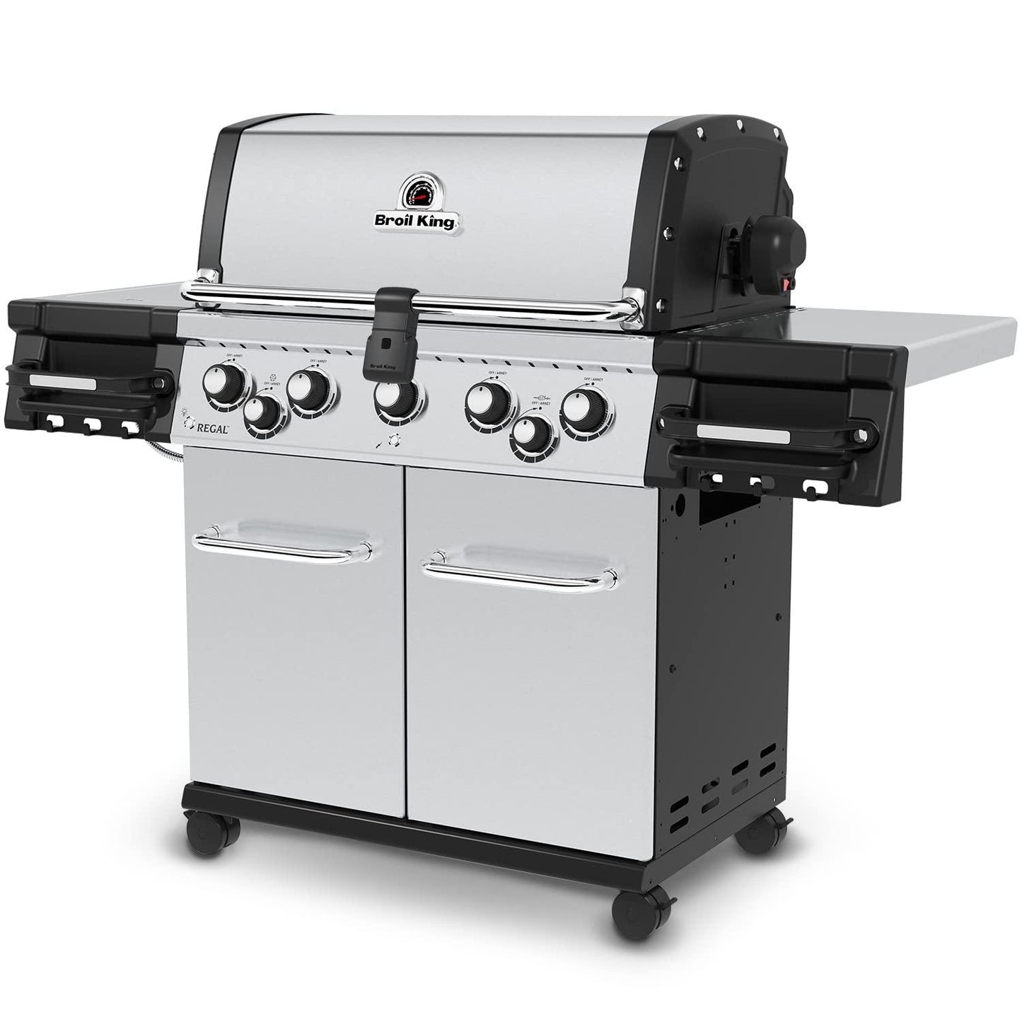 Broil King Regal S 590 Pro Natural Gas Grill - Premium 5-Burner Stainless Steel BBQ - CookCave