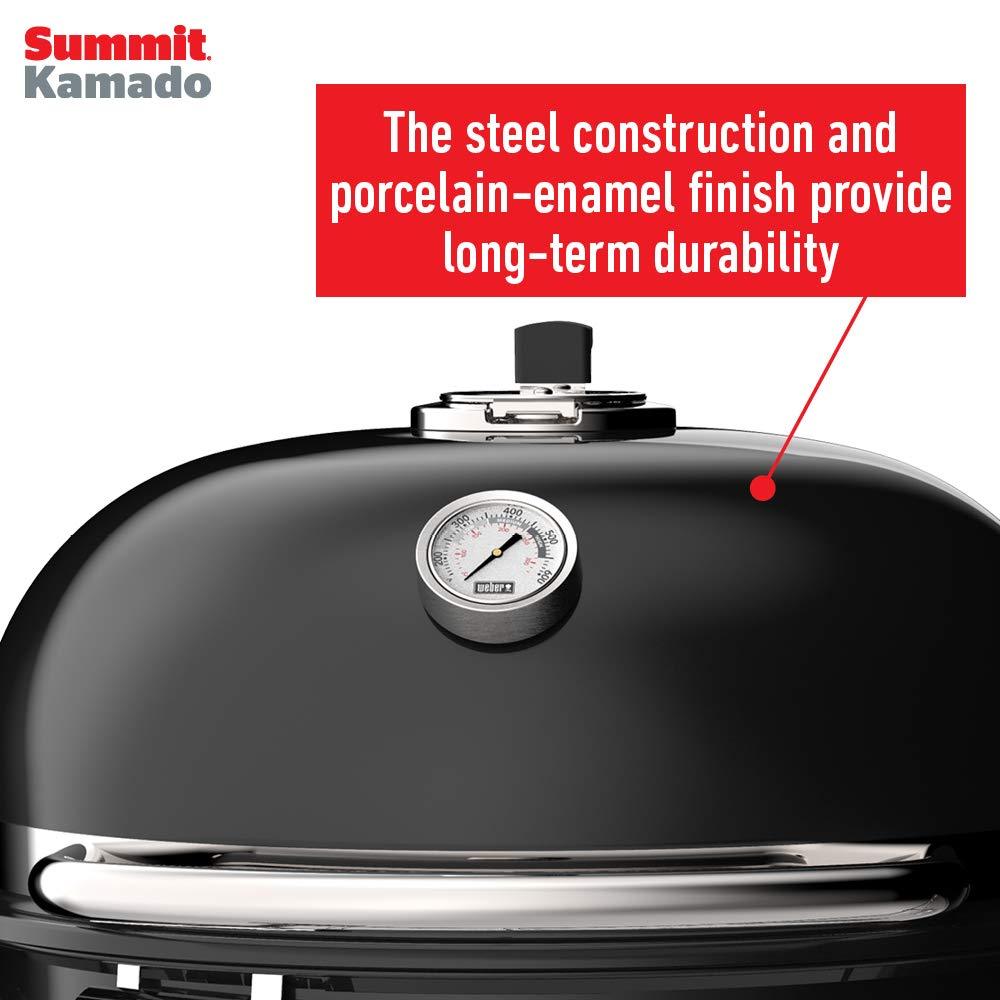 Weber Summit Kamado E6 Charcoal Grill, Black - CookCave