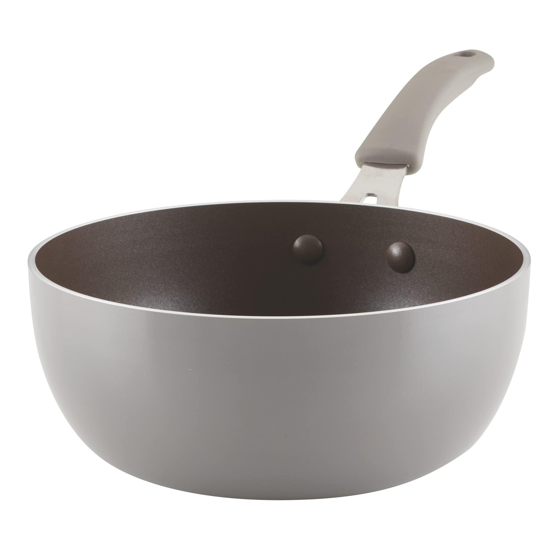 Rachael Ray Cook + Create Nonstick Saucier Pan/Saucepan, 3 Quart, Gray - CookCave