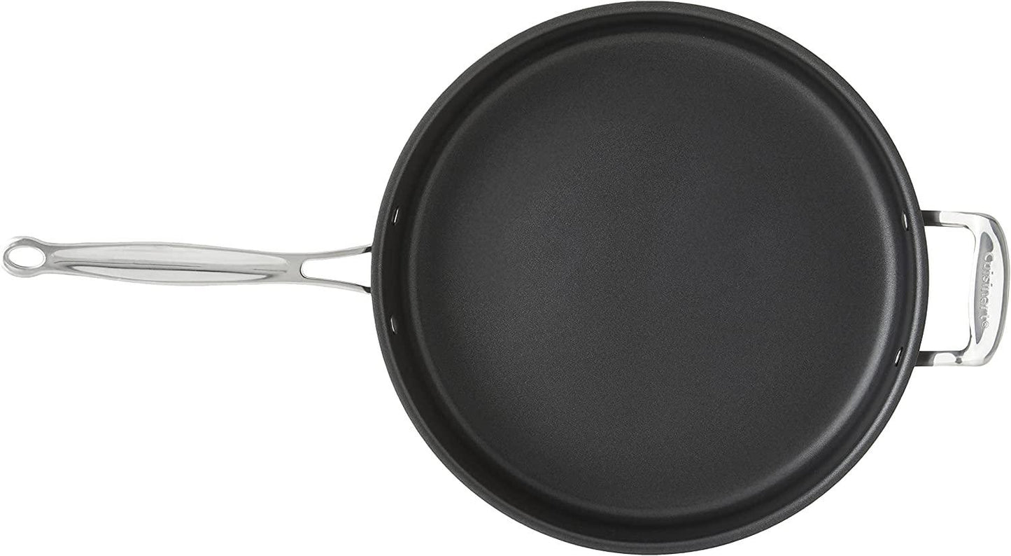 Cuisinart 633-30HP1 Chef's Classic 5.5-Quart Saute Pan Nonstick-Hard-Anodized, Black - CookCave