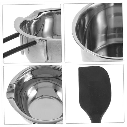 DECHOUS 1 Set Melting Pot Double Boiler Kitchen Gadget Heating Pot Butter Melting Bowl Butter Warmer Kitchen Supplies Candy Melting Bowls Stainless Steel Chocolate Milk Pot - CookCave