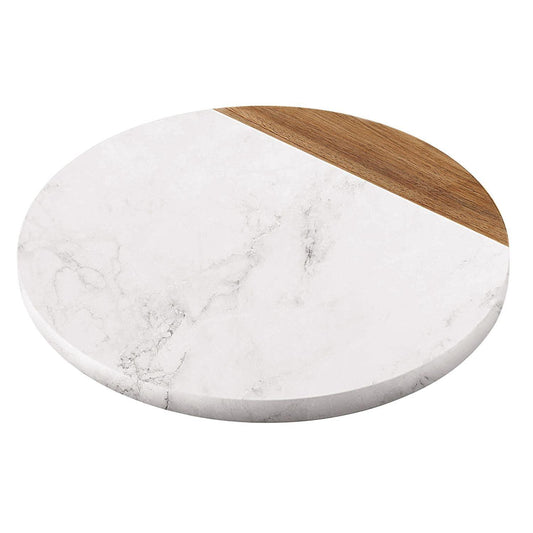 Flexzion Rectangular Marble Cheese Board - 12 x 16 Inch White Marble Serving Board for Baking, Charcuterie, Cheese, Cutting, Pastry, Trivet - Non-Stick and Heat Resistant Marble Board for Home Kitchen - CookCave
