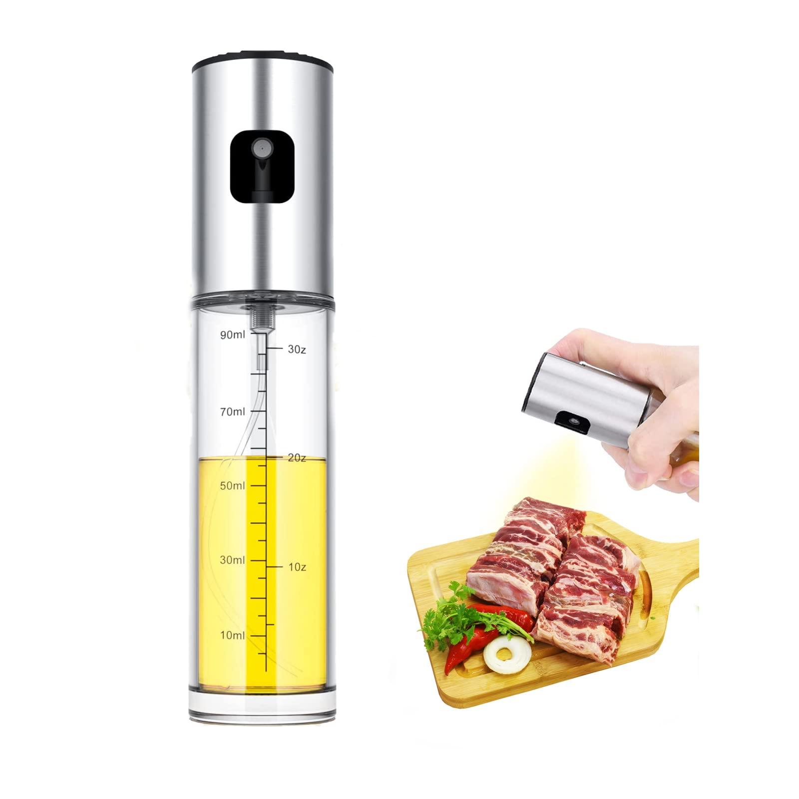 NIKKIER Oil Sprayer for Cooking,100ml Olive Oil Spritzer,Oil Sprayer for Air Fryer, Salad,BBQ,Roasting - CookCave
