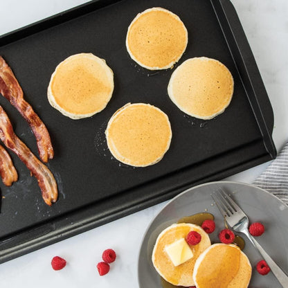 Nordic Ware 2 Burner Backsplash Griddle, Nonstick - CookCave