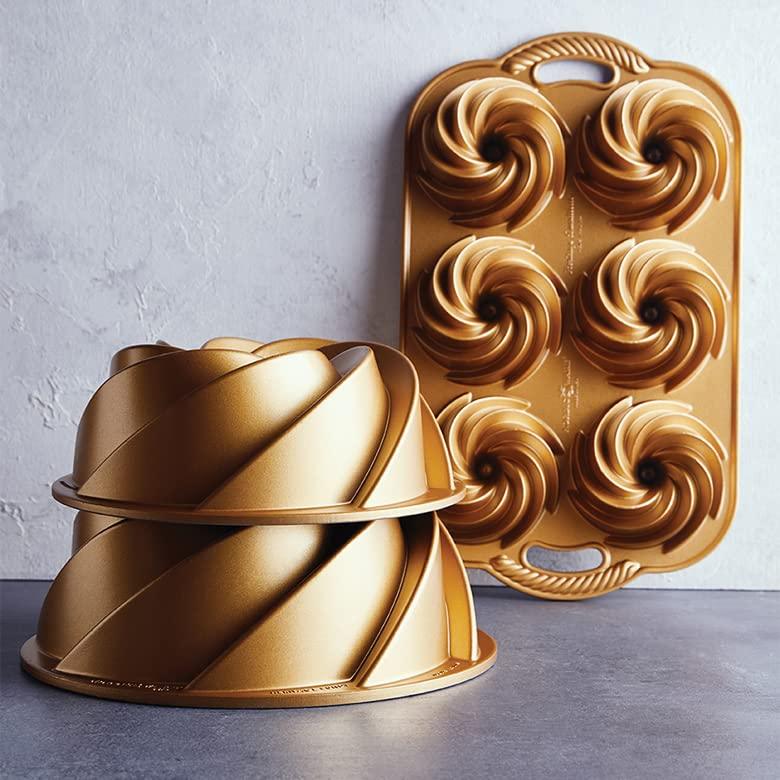 Nordic Ware Heritage Bundt Pan, One, Gold - CookCave