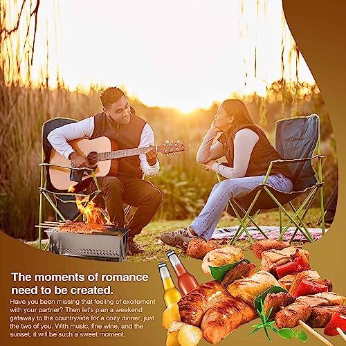 Mini Charcoal Grill is constructed with stainless steel, unpainted, making it a portable grill that can be folded to the size of an A4 paper. It is designed for camping grill and can accommodate 1-2 - CookCave