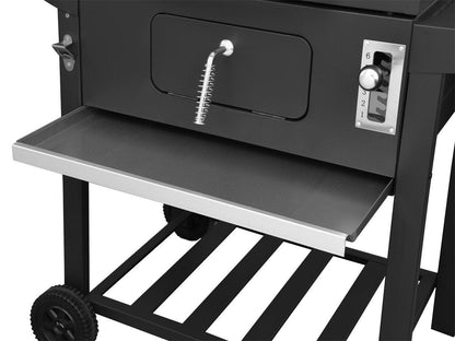 Royal Gourmet CD1824AC 24 Inch Charcoal Grill BBQ Outdoor Picnic, Patio Backyard Cooking, with Cover, Black - CookCave