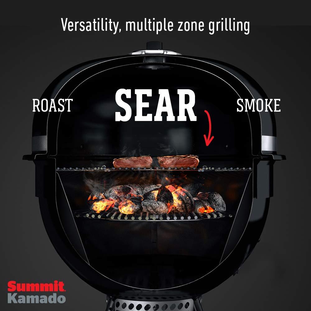 Weber Summit Kamado E6 Charcoal Grill, Black - CookCave