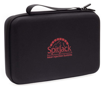 SPITJACK Magnum Meat Injector Gun. Food Flavor Injection Syringe for Smoked BBQ Marinades and Meat Seasoning. 4 Needles for Pork Butt, Beef Brisket, Turkey Breast. Deluxe Hard Case. Made in The USA. - CookCave