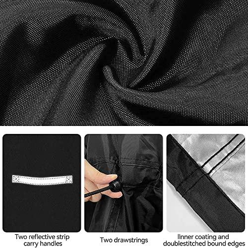 HCFGS Grill Cover 30 inch Waterproof Barbecue Gas Grill Cover, Outdoor Heavy Duty BBQ Cover, Fade & Weather Resistant Upgraded Material for Weber Brinkman Char-Broil and More, Black - CookCave