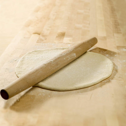 French Rolling Pin (18 Inches) –WoodenRoll Pin for Fondant, Pie Crust, Cookie, Pastry, Dough –Tapered Design & Smooth Construction - Essential Kitchen Utensil - CookCave